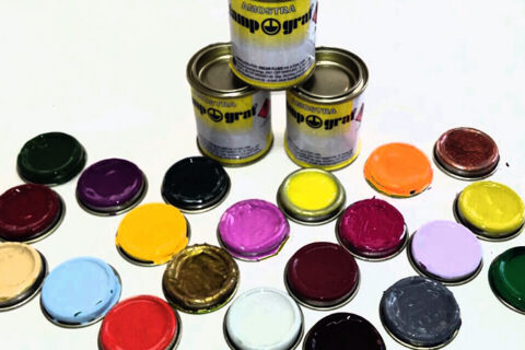 Tintas para tampografia em tonalidades especiais em embalagens de 100 gramas